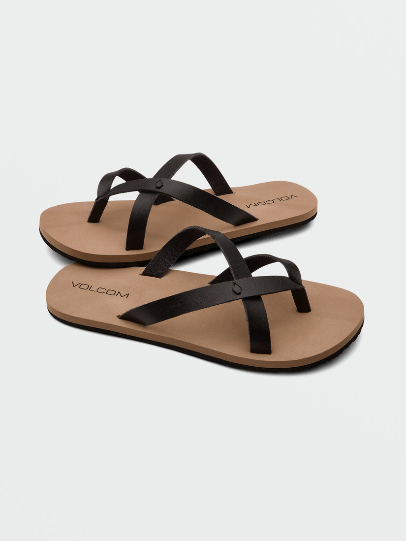 Stone 2 Step Sandals - Black (W0812308_BLK) [F]