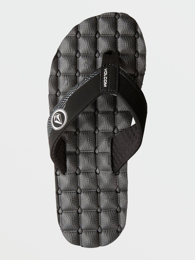 Recliner Big Youth Sandals - Black White