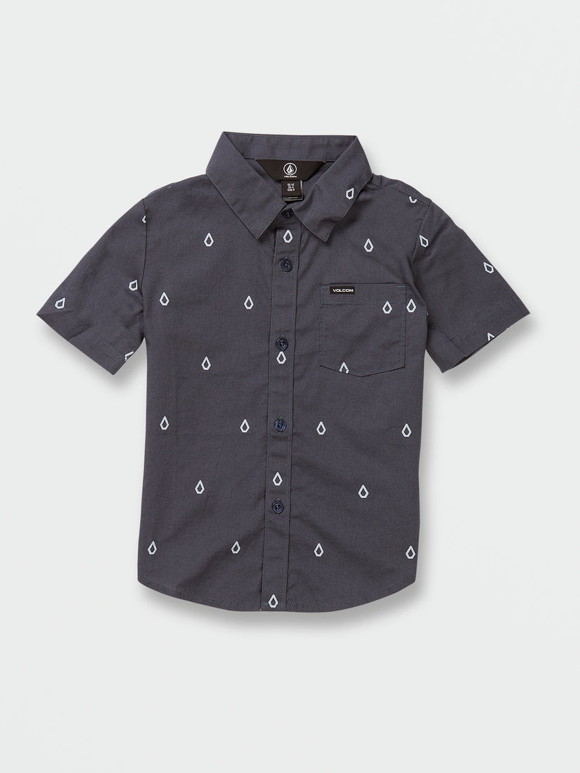 Little Boys Patterson Short Sleeve Shirt - Faded Navy