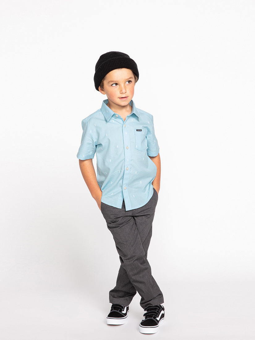 Little Boys Salford Short Sleeve Shirt - Washed Blue (Y0432201_WBU) [62]