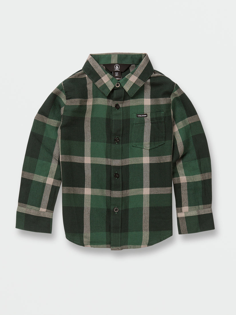 Curwin Long Sleeve Flannel - Trekking Green