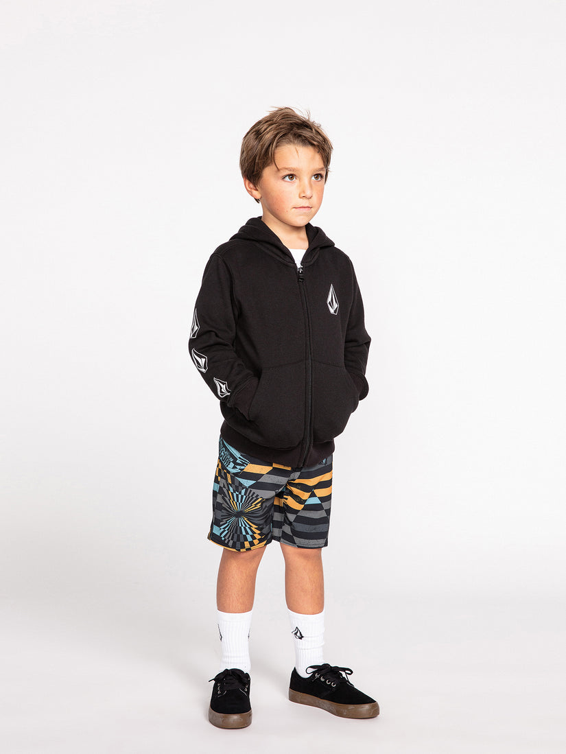 Little Boys Stone Stripe Mod-Tech Trunks - Pale Aqua (Y0812232_PAQ) [0095]