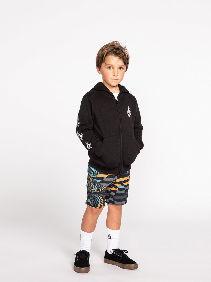 Little Boys Stone Stripe Mod-Tech Trunks - Pale Aqua (Y0812232_PAQ) [0096]