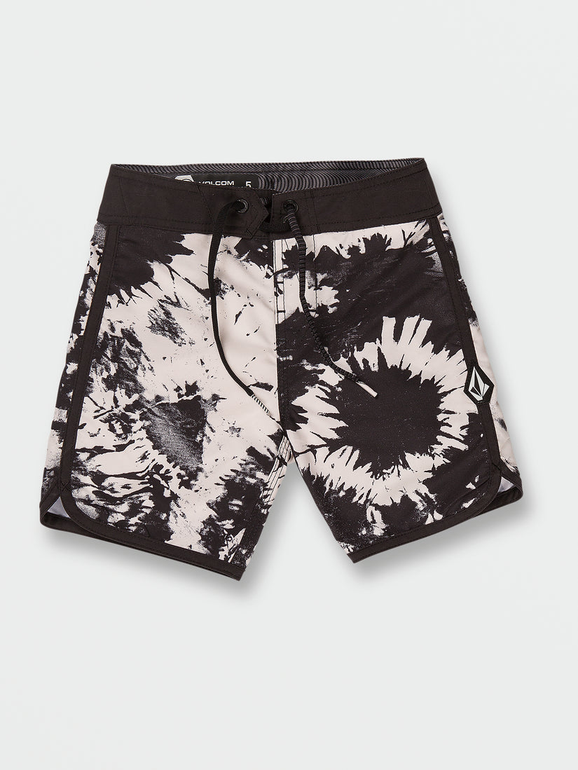 Little Boys Platter Scallop Mod-Tech Trunks - Black (Y0832203_BLK) [F]