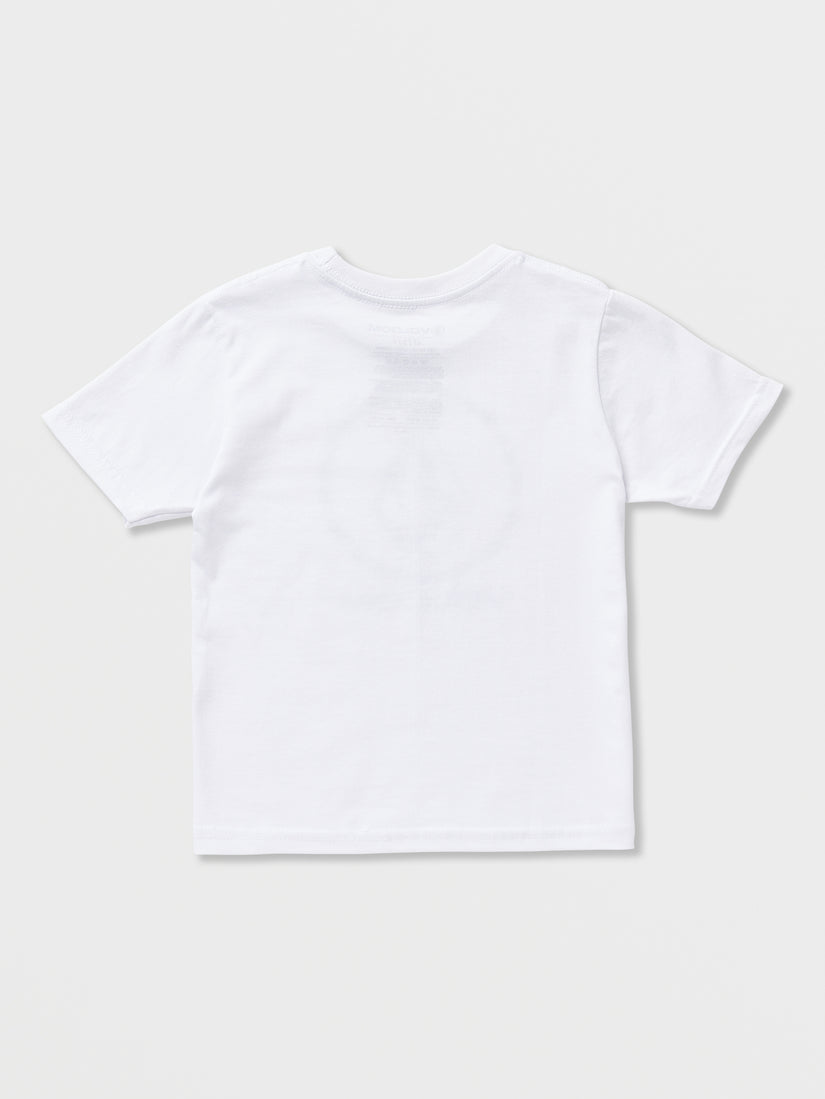 Little Boys Circle Corp Short Sleeve Shirt - White