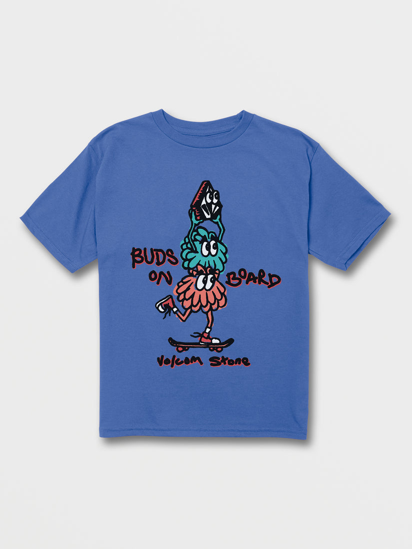 Little Boys Buds On Board Short Sleeve Tee - Marina Blue (Y3532236_MRB) [F]