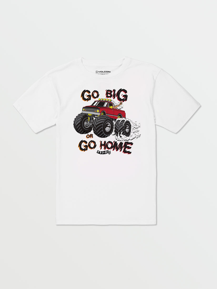 Little Boys Going Big Short Sleeve Tee - White (Y3532332_WHT) [F]