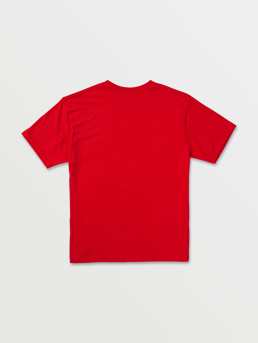 Little Boys Crisp Stone Short Sleeve Tee - Ribbon Red