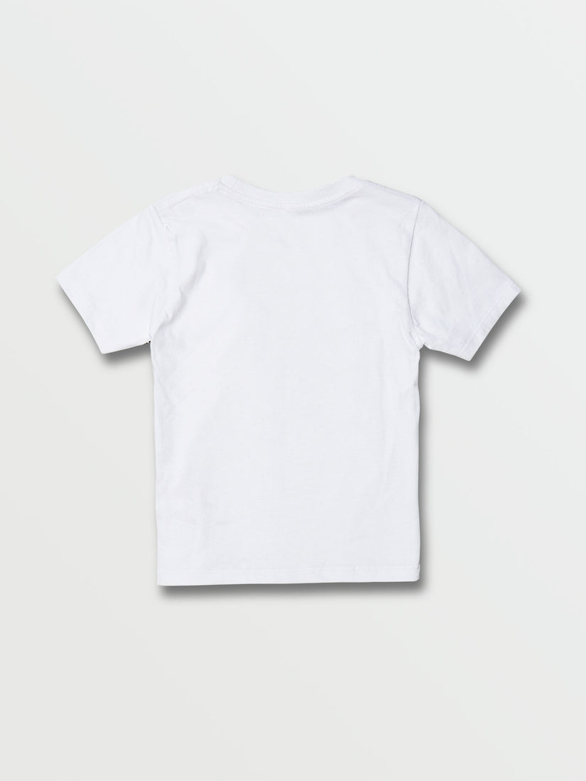 Little Boys Peacer Short Sleeve Tee - White