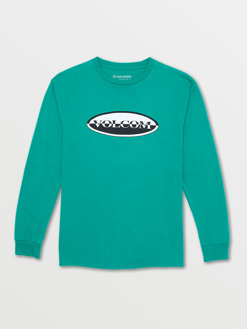 Little Boys Ovoid Long Sleeve Tee - Synergy Green