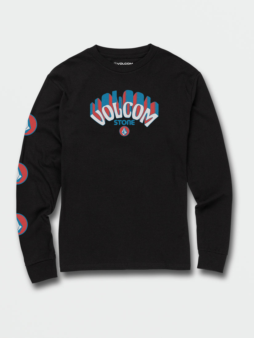 Little Boys Delmarkey Long Sleeve Tee - Black (Y3632230_BLK) [F]