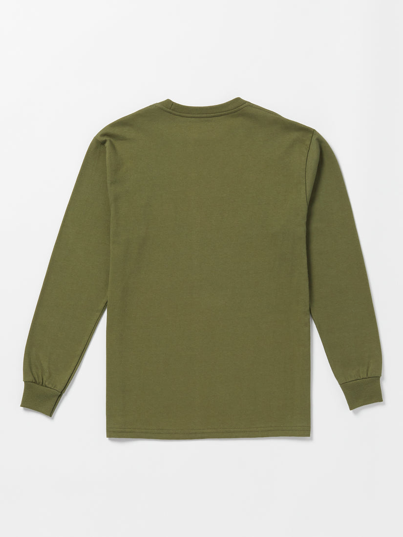 Little Boys Trux Long Sleeve Tee - Military (Y3632331_MIL) [B]