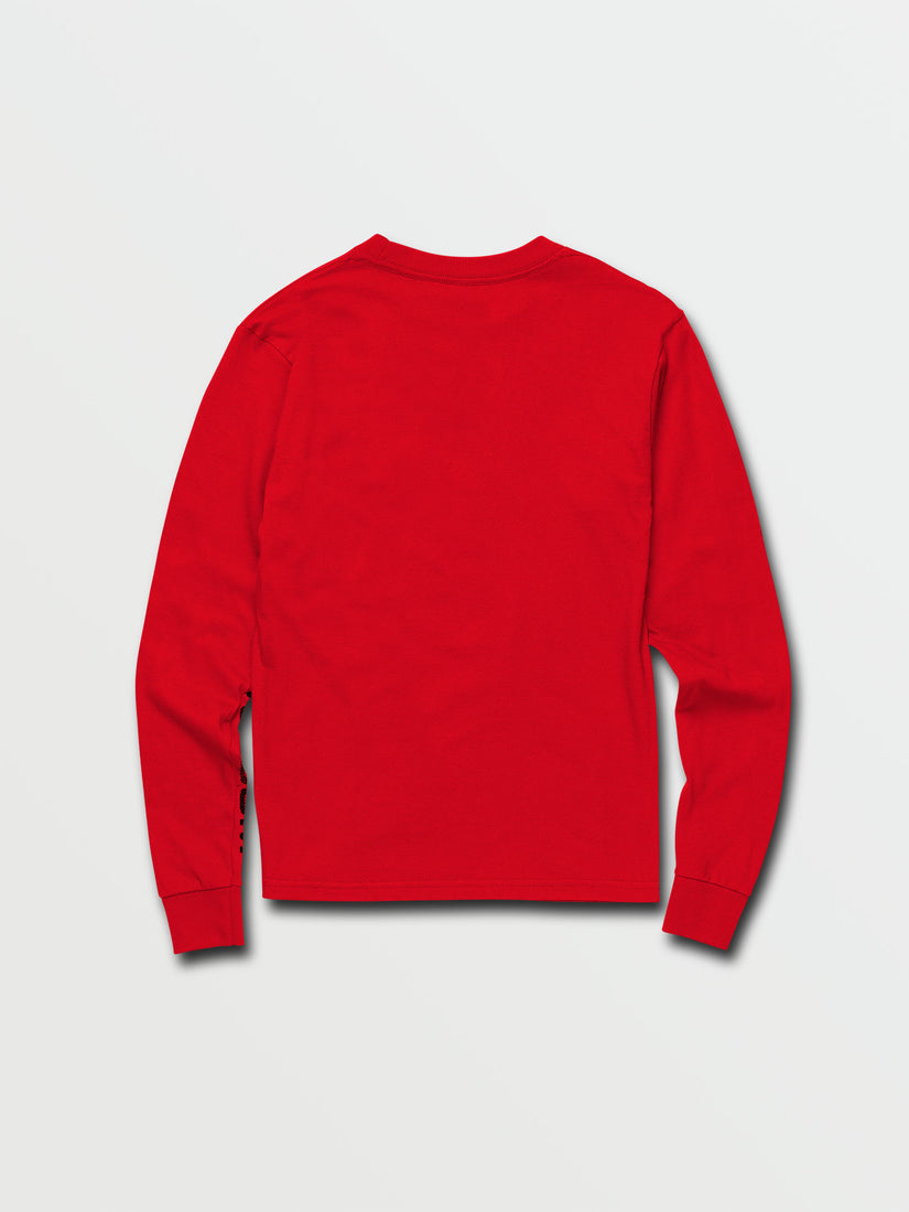 Little Boys Stonezeye Long Sleeve Tee - Ribbon Red