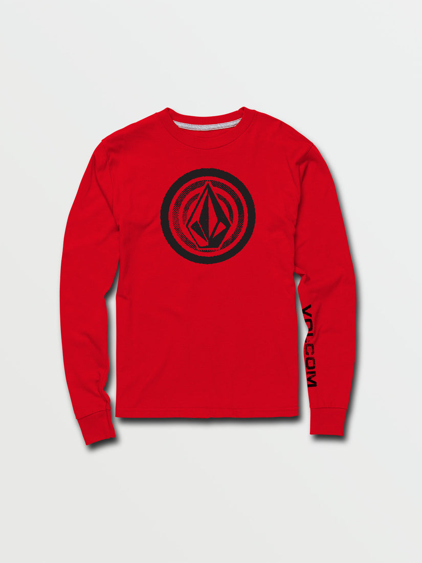 Little Boys Stonezeye Long Sleeve Tee - Ribbon Red