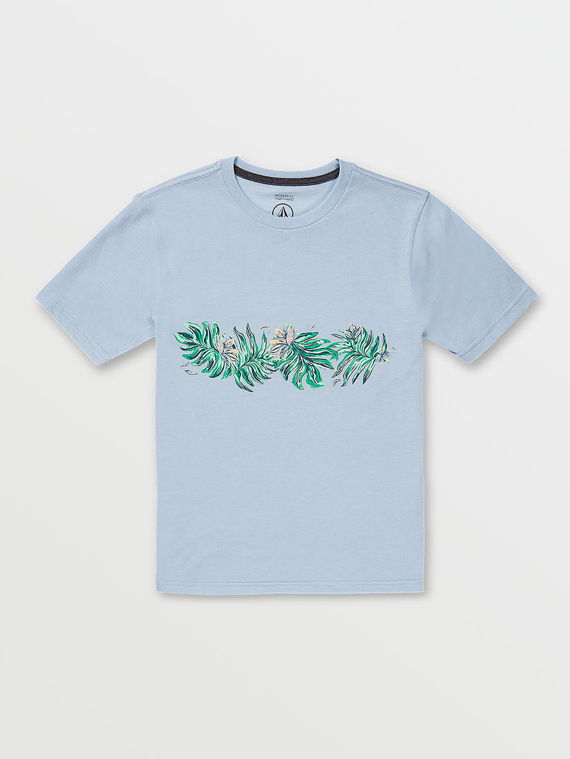 Little Boys Marble Floral Short Sleeve Tee - Cali Blue Heather