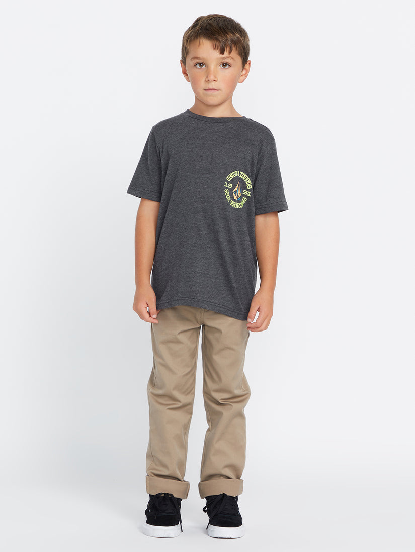 Little Boys Visualizer Short Sleeve Tee - Dark Black Heather (Y5732302_DBH) [30]