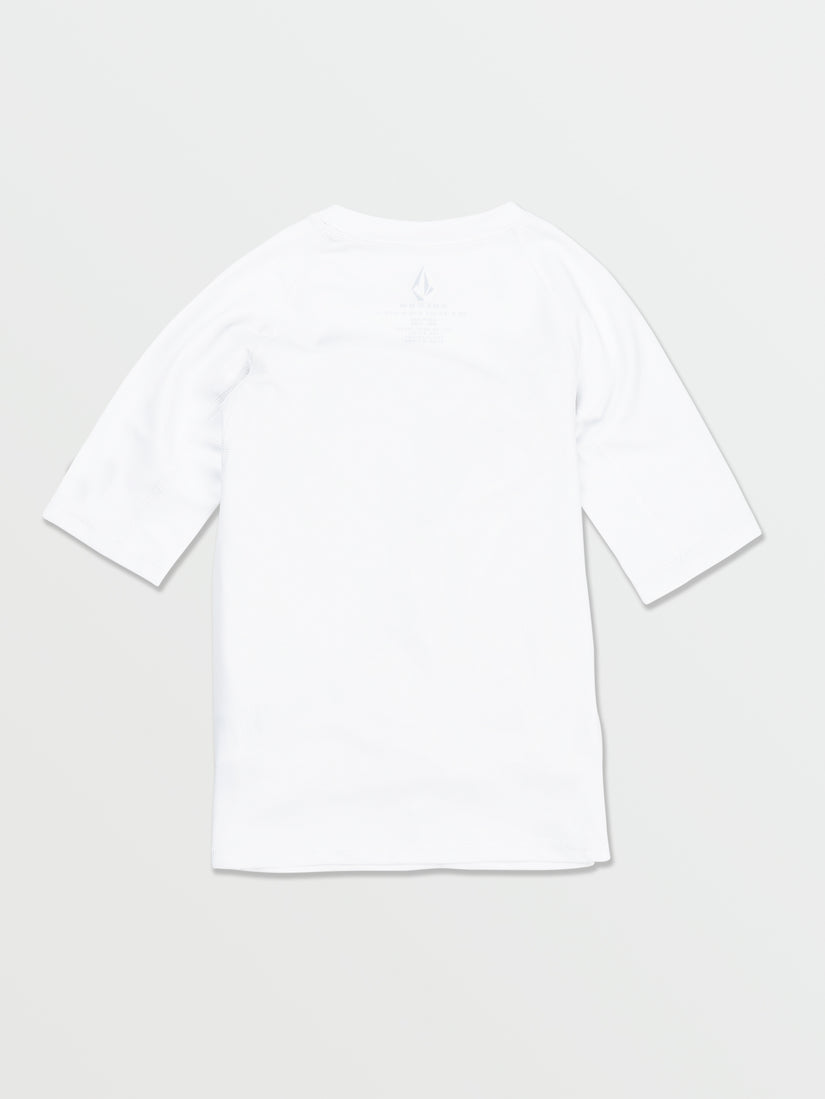 Little Boys Lido Solid Short Sleeve UPF 50 Rashguarde - White (Y9112302_WHT) [B]